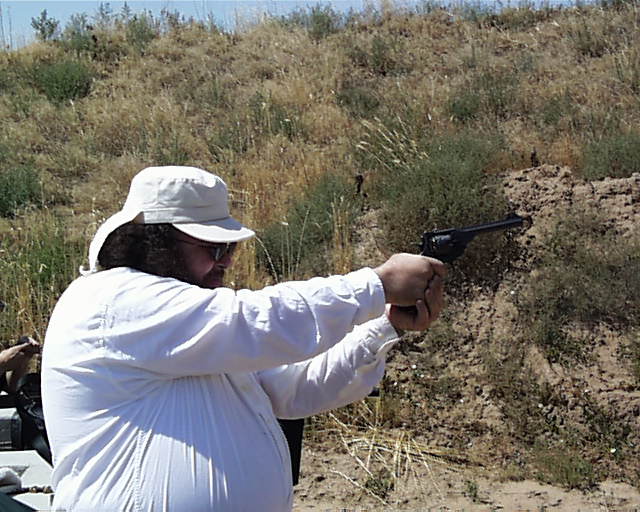 Roger O. with Webley